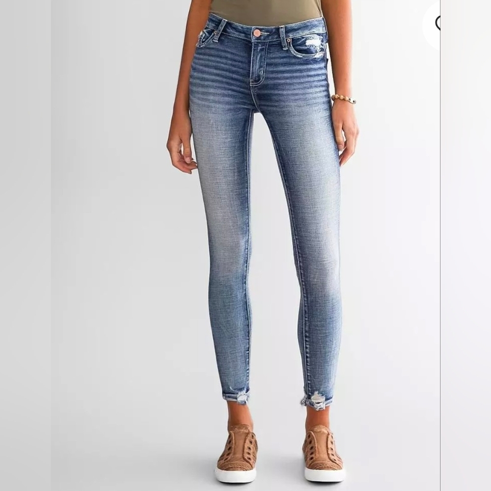 Stella Mid-Rise Ankle Skinny Stretch Jean Size 28 Tall
